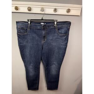 Old Navy Original Mid Rise Skinny Denim Jeans Womens 20 Blue‎ Denim Stretch